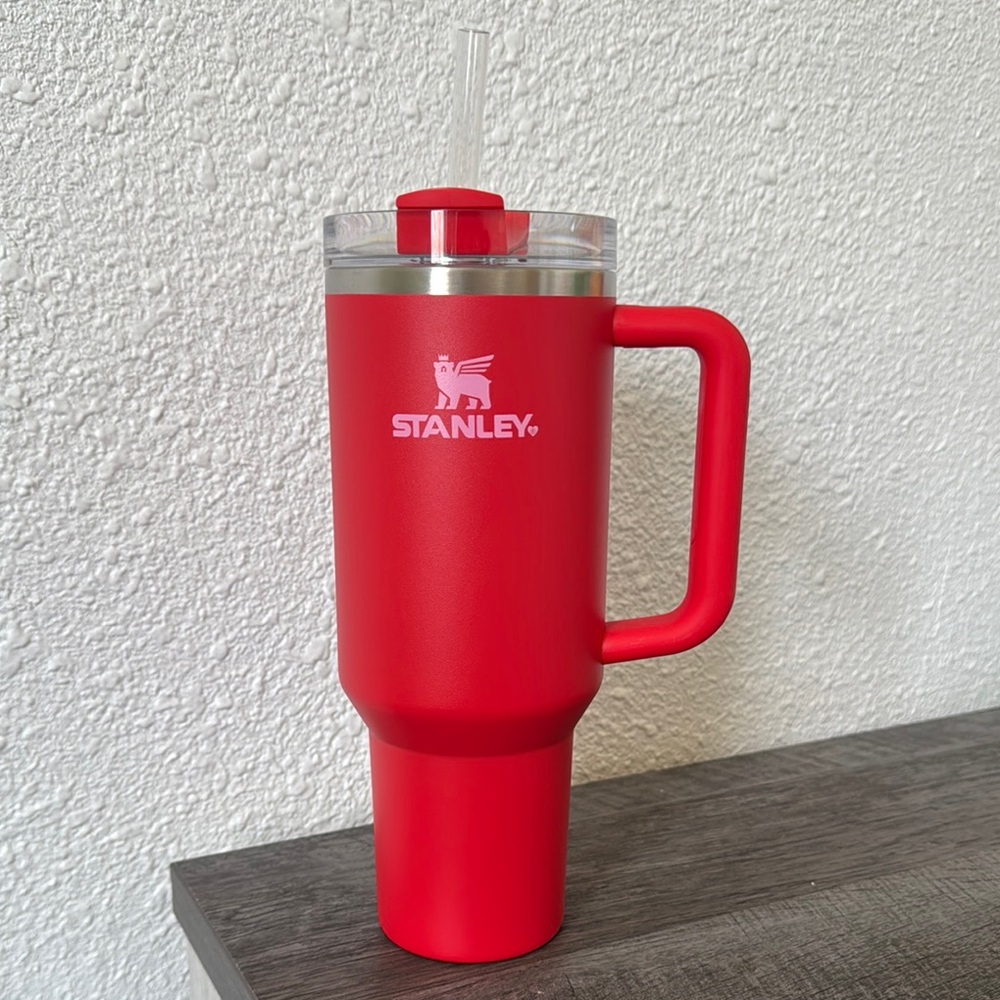 Stanley Red Travel Mug with Handle